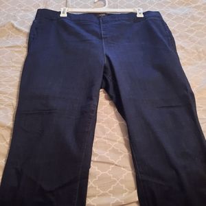 NYDJ Not Your Daughter's Jeans sz 20W dark denim pull on skinny ankle jeans